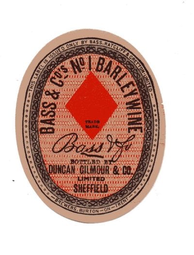 BASS - BARLEY WINE - DUNCAN GILMOUR - 72mm TALL