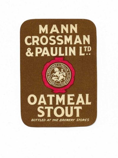 MANN CROSSMAN & PAULIN - OATMEAL STOUT - SHINY - 94mm TALL