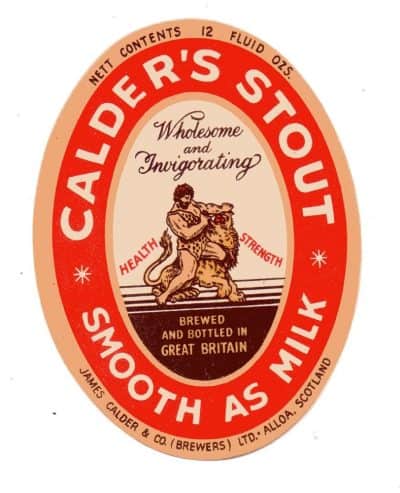 CALDER'S STOUT - 12FL. OZS. - 91mm TALL