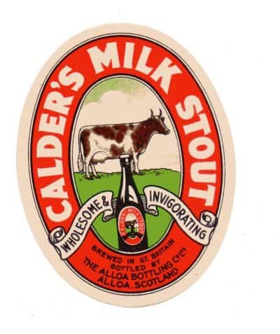 CALDER'S MILK STOUT - SMALL - 70-mm TALL - ALLOA BOTTLING