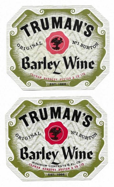 TRUMAN HANBURY BUXTON  - 2 DIFFERENT BARLEY WINES