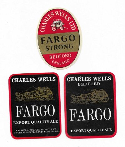 CHARLES WELLS OF BEDFORD - 3 DIFFERENT FARGO LABELS - SEE BOTH PICS