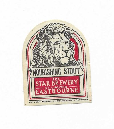 STAR BREWERY OF EASTBOURNE - LION - 63mm TALL