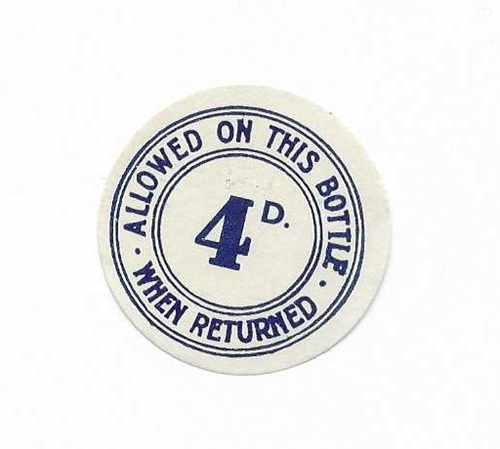 4D ALLOWED LABEL – 38mm – British Beer Labels