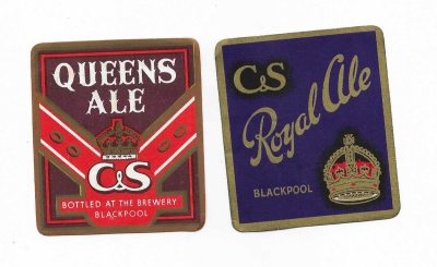 CATTERALL & SWARBRICK OF BLACKPOOL - 2 ROYALS - INC. 1953 CORONATION - BOTH APPROX. 73mm TALL