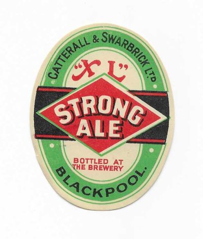 CATTERALL & SWARBRICK OF BLACKPOOL - STRONG ALE - 74mm TALL