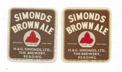 SIMONDS - BROWN ALE PAIR - MATT & SHINY - READING - MATT HAS ODD CREASING