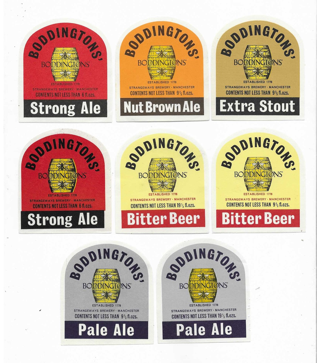 BODDINGTON GROUP OF 8 DIFFERENT – ODD SMALL STICKY BACKS – I WILL PUT ...