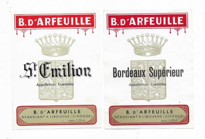 2 FRENCH WINES - ST. EMILION & BORDEAUX SUPERIEUR