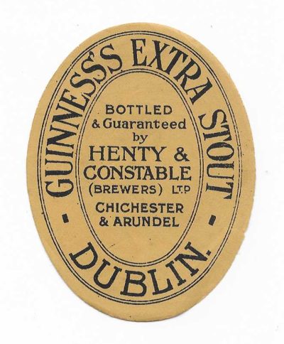 GUINNESS - HENTY & CONSTABLE - CHICHESTER & ARUNDEL - 88mm TALL