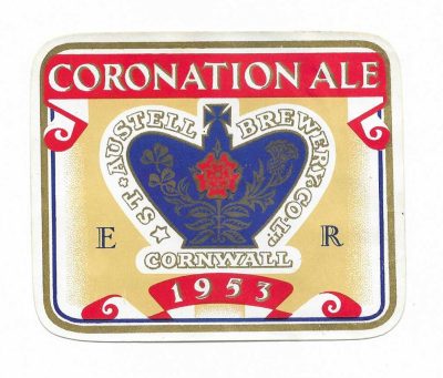 ST. AUSTELL - 1953 CORONATION - LARGE SIZE - 88mm TALL