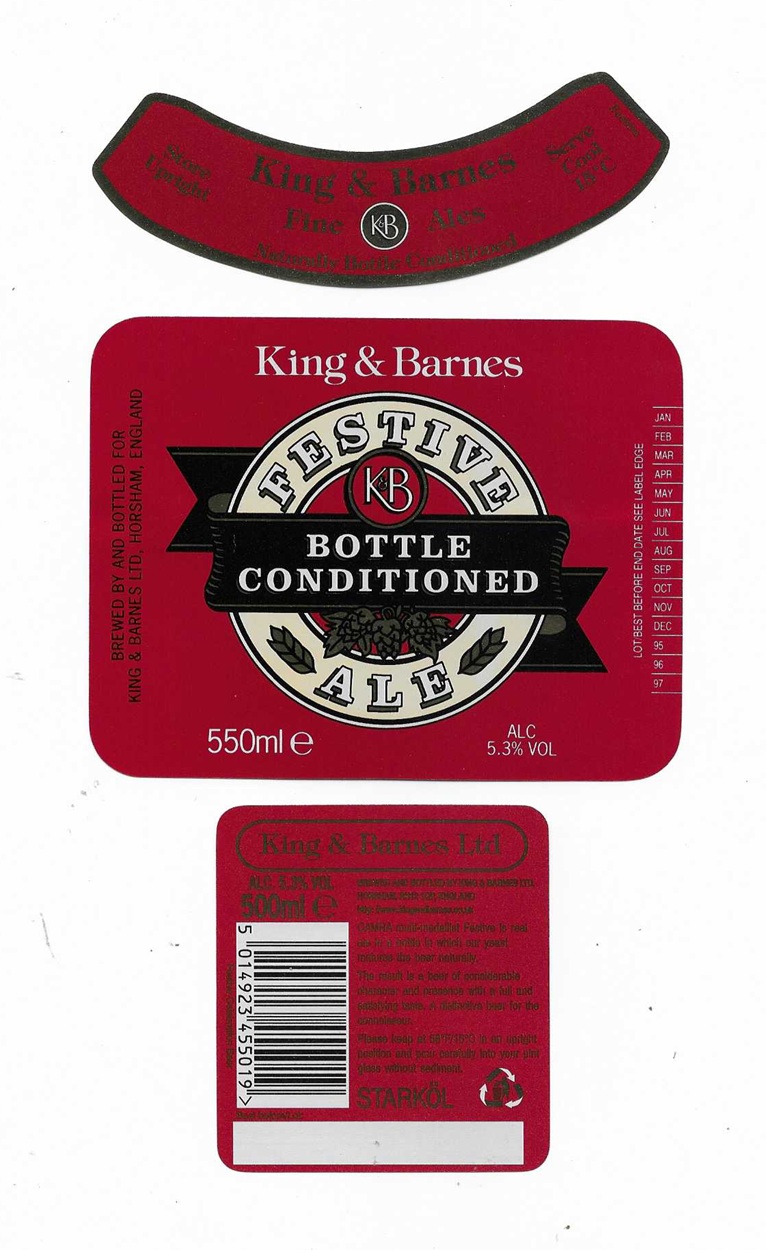 KING & BARNES OF HORSHAM – TRIO SET – BOTTLE CONDITIONED – STAMP HINGE ...