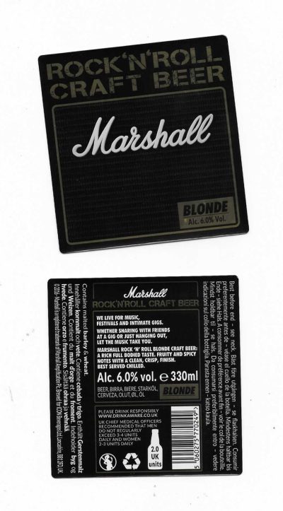MARSHALL - ROCK N ROLL - USED - FOIL / PLASTIC ( DOES CURL SLIGHTLY )