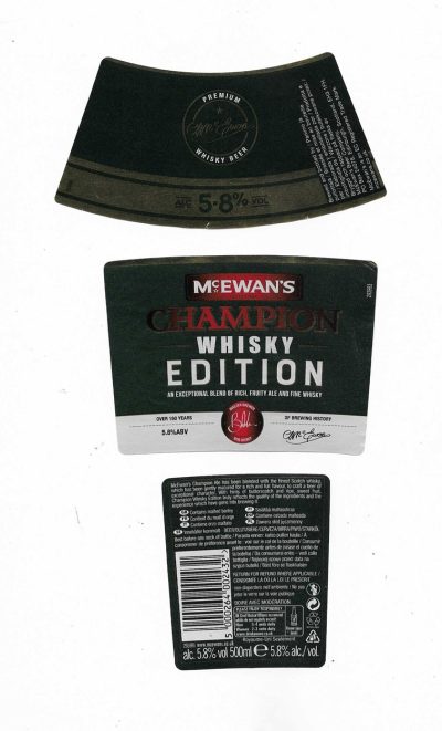 McEWAN'S CHAMPION - ( C ) - SOAKED OFF BOTTLE & THEN PAPER