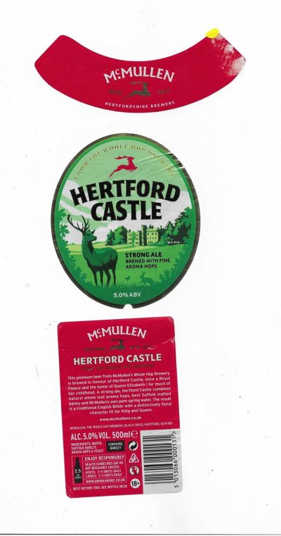 McMULLEN - HERTFORD CASTLE STRONG ALE - USED