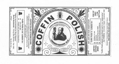 TUCKER'S MALTINGS - NEWTON ABBOT - COFFIN POLISH - SOAKED OFF BOTTLE