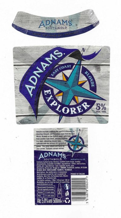 ADNAMS OF SOUTHWOLD - EXPLORER - USED - FAIR