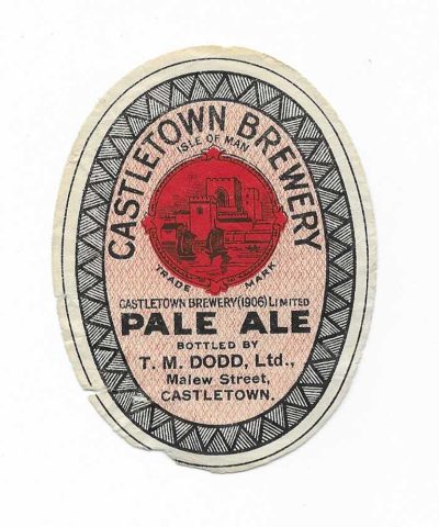 CASTLETOWN BREWERY - PALE ALE - DODD - ISLE OF MAN - SEE BOTH PICS - BOTTOM LEFT IS POOR