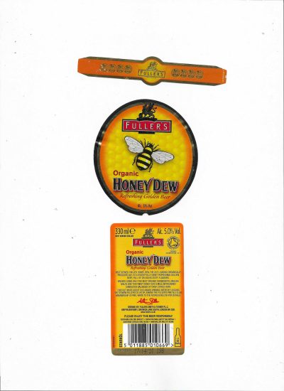 FULLER'S - HONEY DEW ( A ) - 87mm TALL - USED