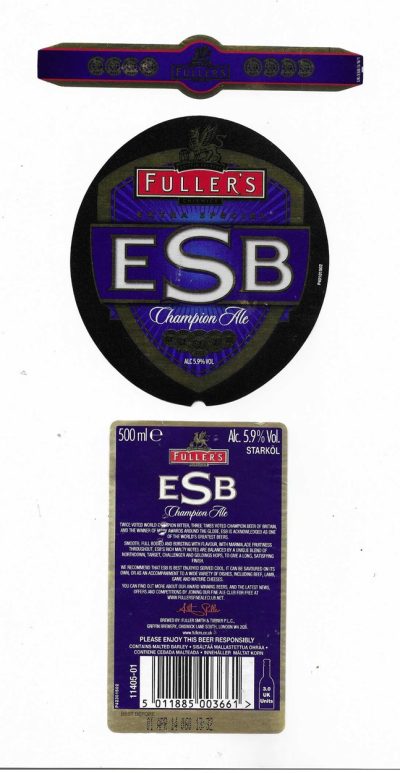 FULLER SMITH & TURNER - LONDON PRIDE ( B )  - USED