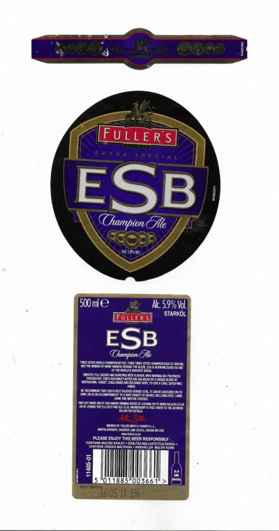 FULLER SMITH & TURNER - LONDON PRIDE ( C )  - USED