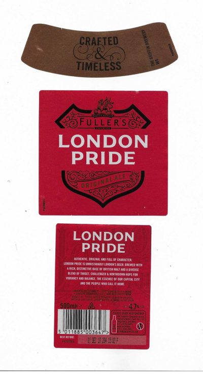 FULLER SMITH & TURNER - LONDON PRIDE ( C ) - USED