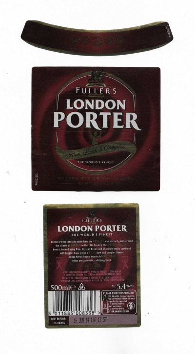 FULLER SMITH & TURNER - LONDON PORTER ( A )  - USED