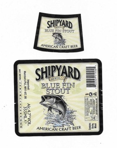 MARSTON'S BREWERY - BURTON UPON TRENT - SHIPYARD ( E ) - USED - BLUE FIN TUNA