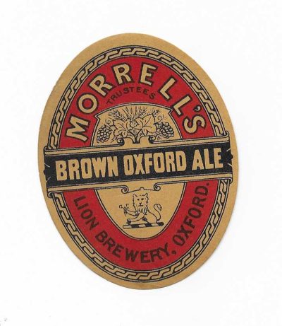 MORRELL'S TRUSTEES OF OXFORD - LARGER SIZE BROWN OXFORD ALE - 83mm TALL