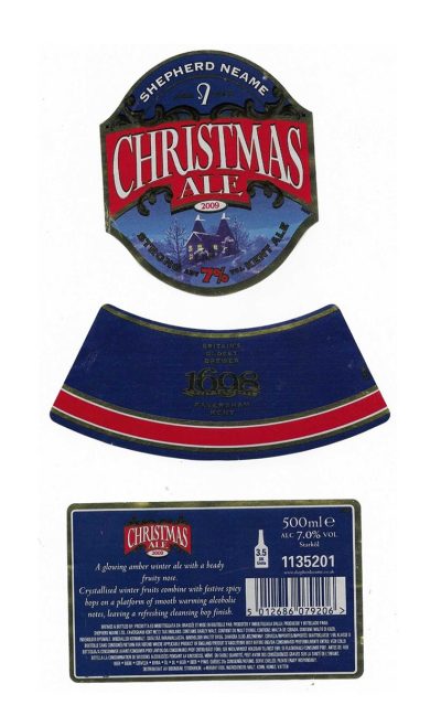 SHEPHERD NEAME OF FAVERSHAM - CHRISTMAS 2009 - USED
