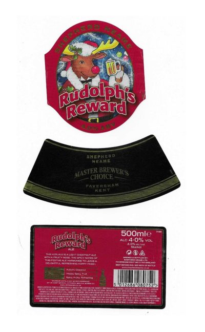 SHEPHERD NEAME OF FAVERSHAM - RUDOLPH'S REWARD - USED