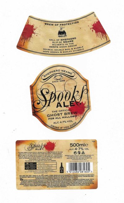 SHEPHERD NEAME OF FAVERSHAM - SPOOKS ALE / SPOOK ALE - USED