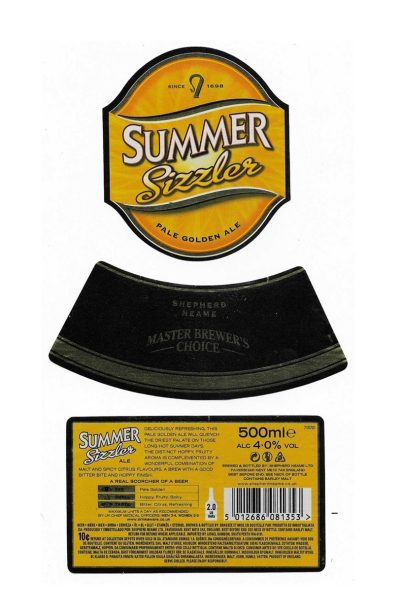 SHEPHERD NEAME OF FAVERSHAM - SUMMER SIZZLER - USED