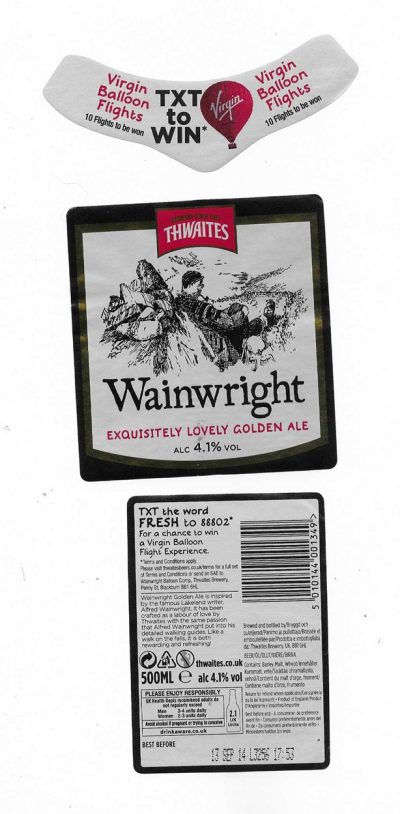 THWAITES - WAINWRIGHT ( B ) - USED - CURLS SLIGHTLY