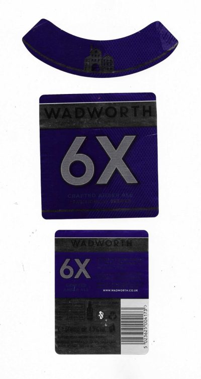 WADWORTH OF WILTSHIRE - 6X BLUE ( B )- USED - ( ACTUALLY BRIGHT SILVER AND BLUE )