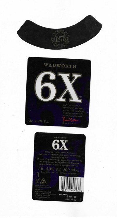 WADWORTH OF WILTSHIRE - 6X BLUE ( C )- USED - ACTUALLY SHINY BLACK & BLUE