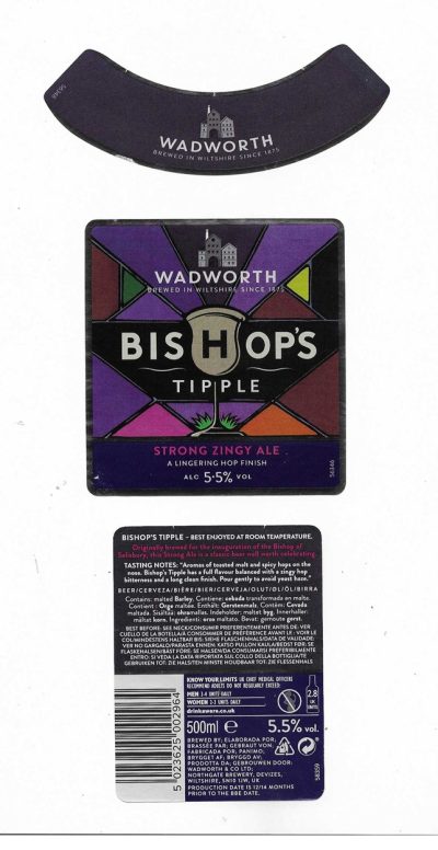 WADWORTH OF WILTSHIRE - BISHOP'S TIPPLE ( C )- USED