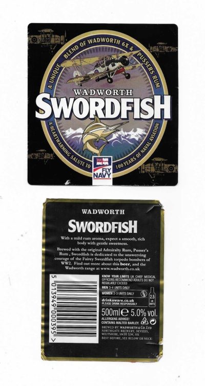 WADWORTH OF WILTSHIRE - SWORDFISH ( C )- USED - FAIR / SLIGHTLY STICKY