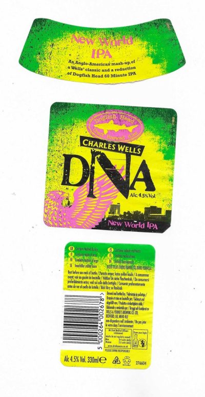WELLS & YOUNG'S BREWING CO .LTD. BEDFORD - DNA - USED