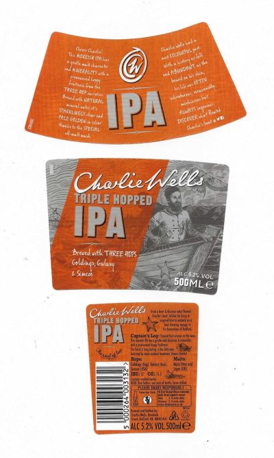 WELLS & YOUNG'S BREWING OF BEDFORD - YOUNG'S RAM - I.P.A  - USED