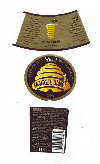 WELLS & YOUNG'S BREWING CO .LTD. BEDFORD - WAGGLE DANCE ( A ) - USED