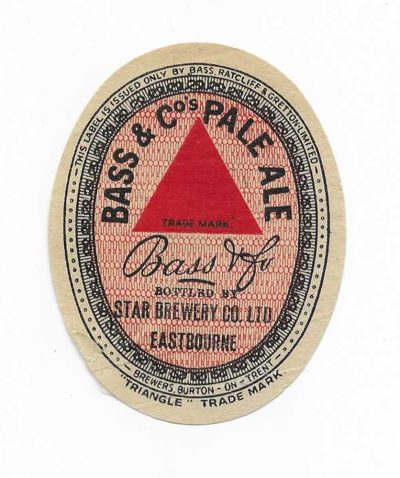 BASS - STAR BREWERY - EASTBOURNE - 72mm TALL