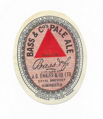 BASS - SWALES NAVAL BREWERY - MANCHESTER - 72mm TALL