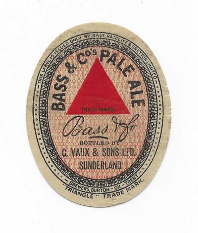 BASS - VAUX - SUNDERLAND - 72mm TALL