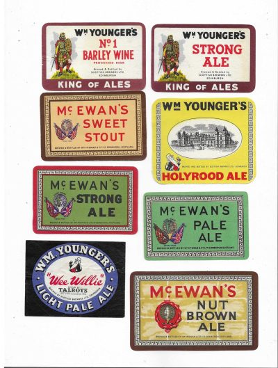 SCOTLAND - GROUP OF 14 LABELS