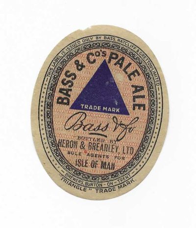 BASS - BLUE TRIANGLE - HERON & BREARLEY - ISLE OF MAN