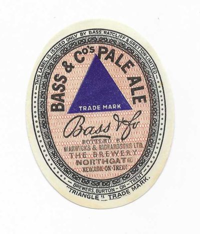 BASS - BLUE TRIANGLE - WARWICKS & RICHARDSON - NORTHGATE