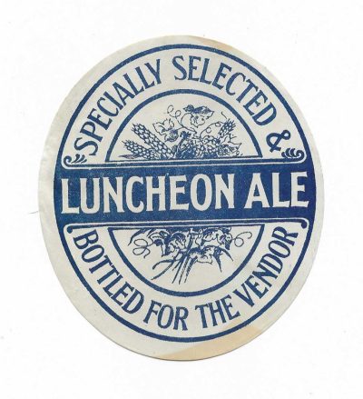 STRONGLY BELIEVED TO BE GOLDING OF SEVENOAKS - ( SEE EXTRA PIC SHOWING GOLDING LABELS ) - LUNCHEON ALE - 116mm TALL