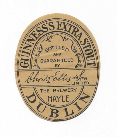 GUINNESS - ELLIS - THE BREWERY HAYLE - 83mm TALL