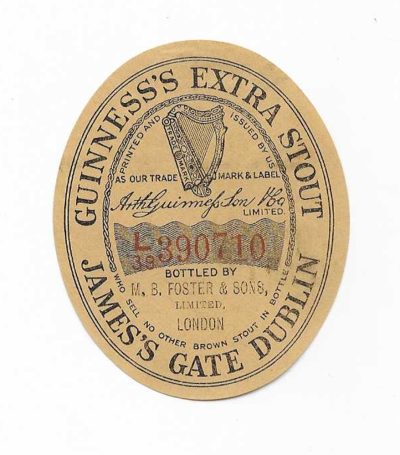 GUINNESS - M. B. FOSTER - 68mm TALL